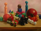 Still life with toys